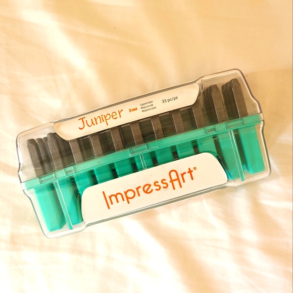 impressart • uppercase juniper font metal stamps - Picture 1 of 4